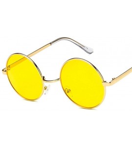 Round Fashion Vintage Sunglasses Luxury Glasses - Green - CJ198G8QWSC $34.24