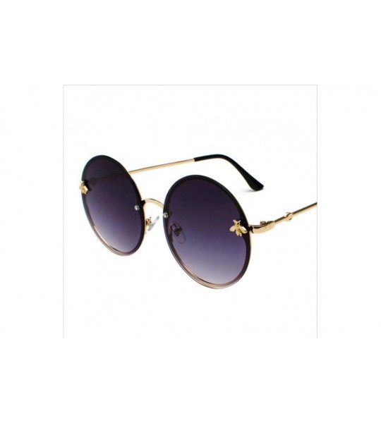 Rimless Round Sunglasses Show A Slim and Well-Matched Pair of Rimless Sunglasses - Red - CJ18WQ3H40U $56.74