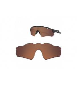 Rectangular Anti-fading Polarized Replacement Lenses Radar EV Path Sunglasses - Retro Brown - Polarized - CC180O0S9TM $32.53