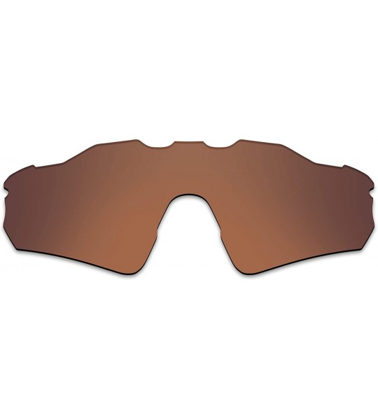 Rectangular Anti-fading Polarized Replacement Lenses Radar EV Path Sunglasses - Retro Brown - Polarized - CC180O0S9TM $32.53