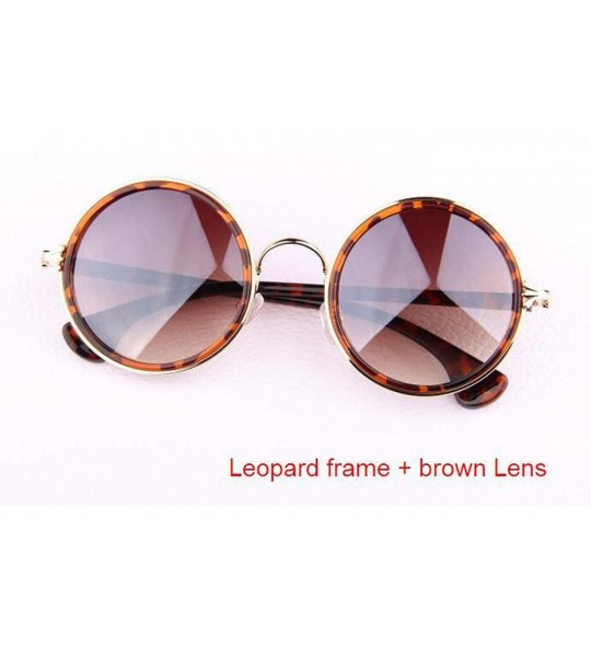 Oversized M42 Round Circle Sunglasses Women Retro Vintage Glasses for Women Brand Designer Sunglasses - Gold Gold - C718W7I4Q...