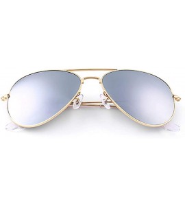 Square sunglasses for women Square Flat Vintage Sunglass For Men Sun Glasses - Silver-p - CI18WYRZ4O9 $70.92