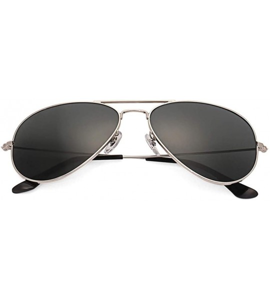 Square sunglasses for women Square Flat Vintage Sunglass For Men Sun Glasses - Silver-p - CI18WYRZ4O9 $70.92