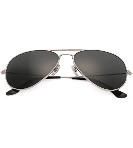 Square sunglasses for women Square Flat Vintage Sunglass For Men Sun Glasses - Silver-p - CI18WYRZ4O9 $70.92