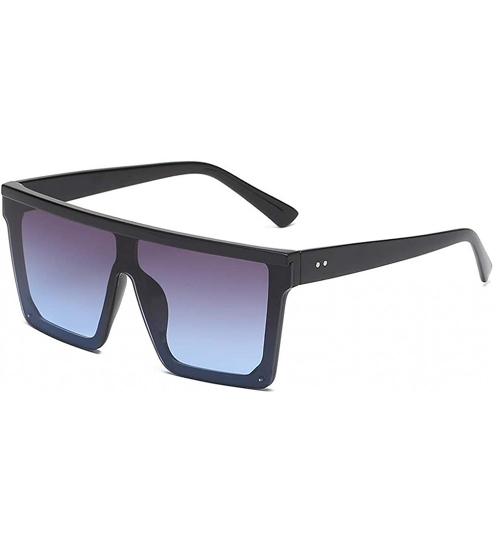 Goggle Square Sunglasses for Women Men Vintage Retro Big Frame Fashion Eyewear - C - CH1908ND7H4 $17.46