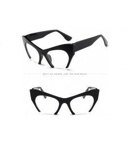 Oversized Mens Womens Retro Vintage Irregular Frame Cat Eye Rapper Sunglasses Eyewear - Multicolor C - CO190OEUWXU $16.55