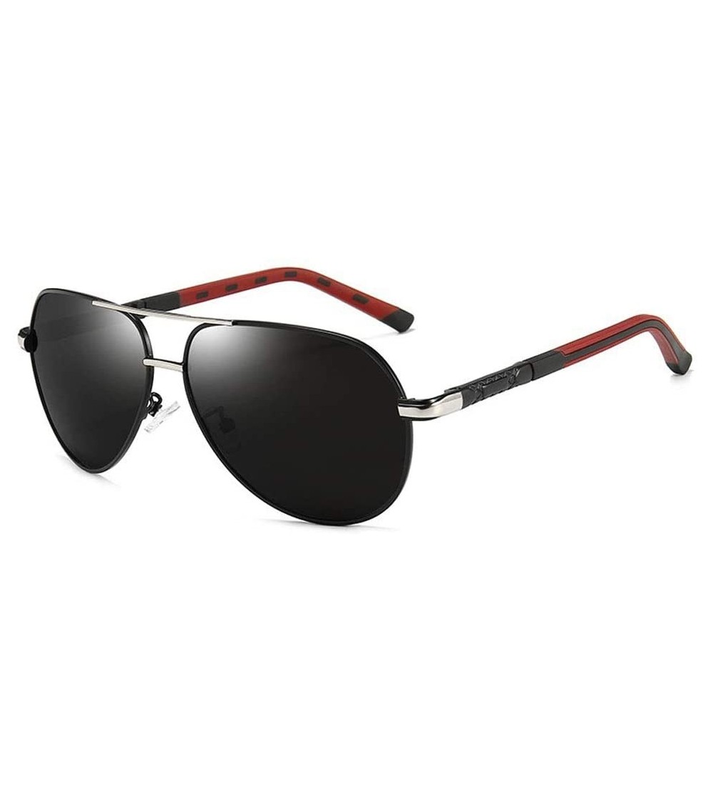 Aviator Men's Sunglasses- Anti-Glare- Polarized Sunglasses- Stylish Metal Full-Frame Aviator C1 - C1 - C21955UOYER $65.15