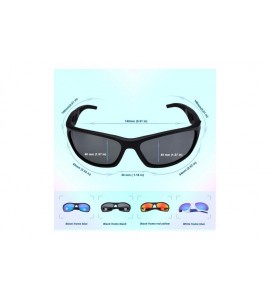 Rectangular Polarized Sunglasses Fashion Unbreakable TR90 for Outdoors Cycling Driving Fishing Golf Baseball Women & Men - CT...
