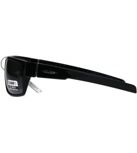 Rectangular Xloop Sunglasses Mens Rectangular Fashion Frame Anti-Glare Lens UV 400 - Glossy Black - C9188T56GKU $20.18