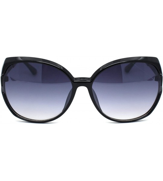 Butterfly Womens Classic 90s Exposed Lens Butterfly Plastic Sunglasses - Black Smoke - CH18WS3HXWG $22.56