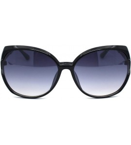 Butterfly Womens Classic 90s Exposed Lens Butterfly Plastic Sunglasses - Black Smoke - CH18WS3HXWG $22.56