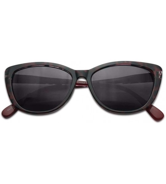 Oversized Bi Focal Readers Inspired Prescription Sunglasses - Red Tortoise Frame - CM18Q2668YG $27.96