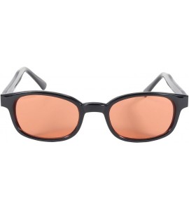 Goggle Sunglasses Biker- Black/Orange- One Size - C7112BW2XPR $21.36