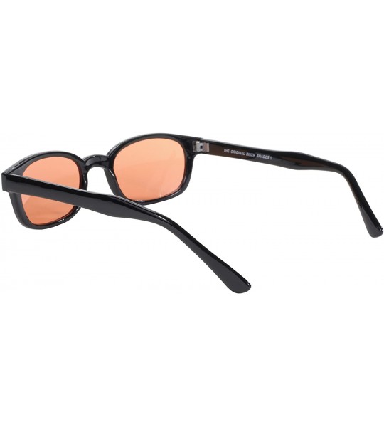 Goggle Sunglasses Biker- Black/Orange- One Size - C7112BW2XPR $21.36