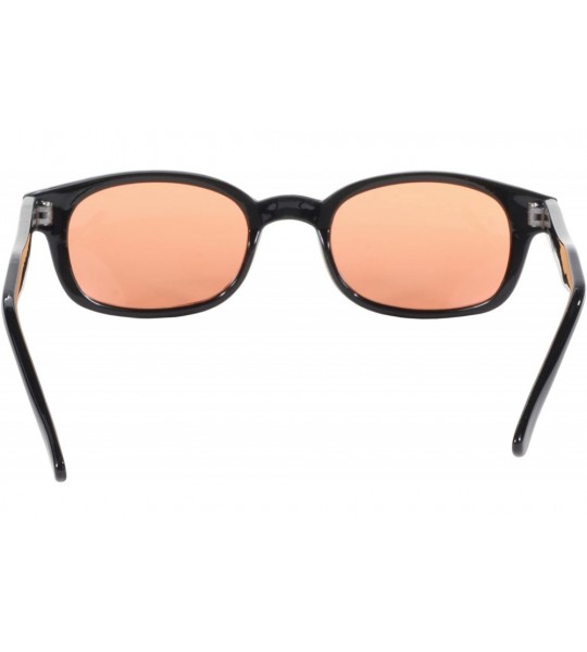 Goggle Sunglasses Biker- Black/Orange- One Size - C7112BW2XPR $21.36