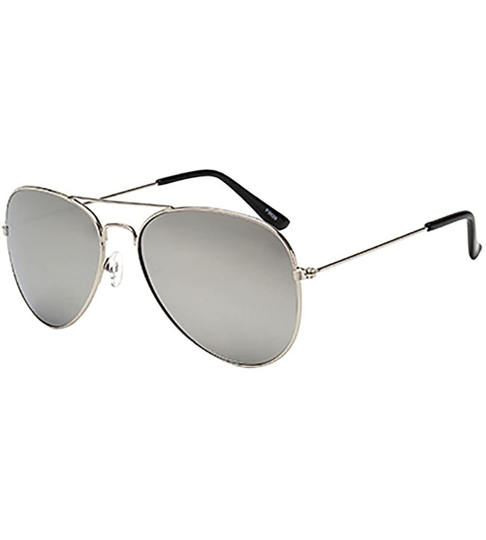 Oversized Classic Polarized Aviator Sunglasses for Men and Women Metal Frame UV400 Lens Sun Glasses - G - CW1908O6CR6 $17.21