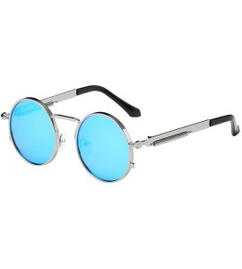 Oversized Retro Round Polarized Sunglasses For Women Men Fashion Metal Frame UV Protection Driving Outdoor Sun Glasses - CF18...