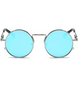 Oversized Retro Round Polarized Sunglasses For Women Men Fashion Metal Frame UV Protection Driving Outdoor Sun Glasses - CF18...