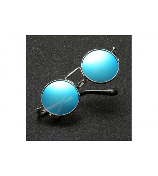 Oversized Retro Round Polarized Sunglasses For Women Men Fashion Metal Frame UV Protection Driving Outdoor Sun Glasses - CF18...