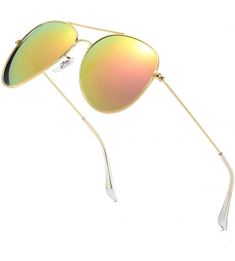 Aviator Polarized Sunglasses Ultralight Stainless Steel Fashion Color Film Sunglasses Unisex Aviator Sunglasses - CQ194HQ9UMZ...