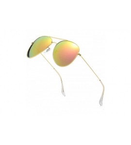 Aviator Polarized Sunglasses Ultralight Stainless Steel Fashion Color Film Sunglasses Unisex Aviator Sunglasses - CQ194HQ9UMZ...