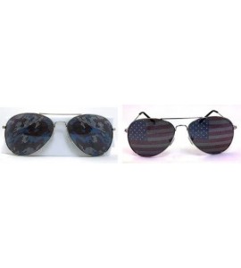 Aviator American Aviator Sunglasses Camouflage Glasses - C411H3CZXUR $19.63