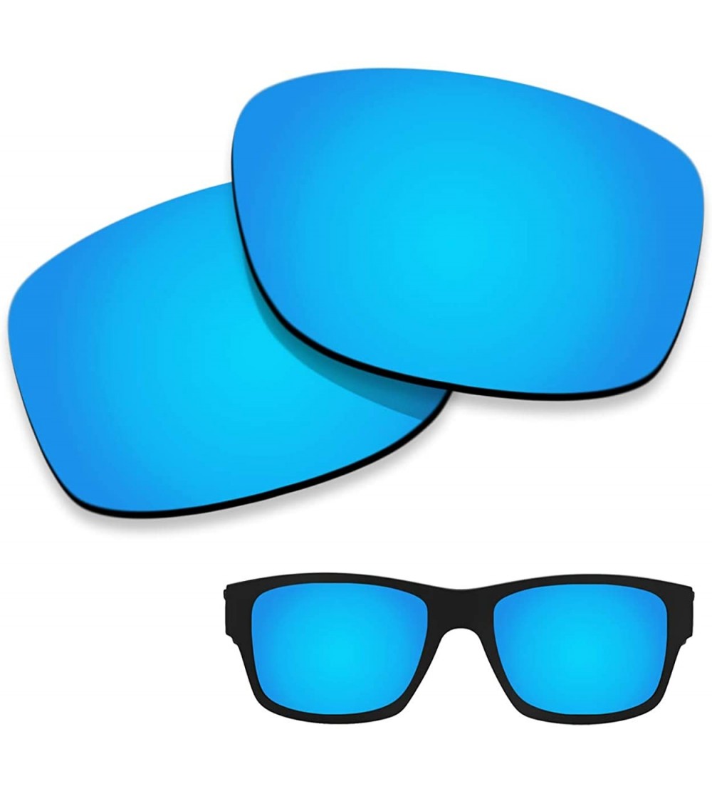 Wayfarer Polarized Lenses Replacement Jupiter Squared 100% UV Protection-Variety Colors - Blue Mirrored - CZ18KNQMTQK $25.07