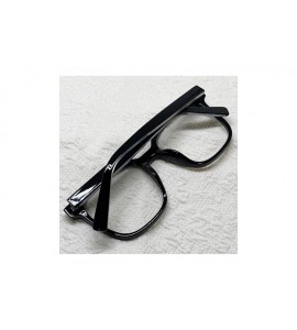 Oversized Retro Nerd Geek Oversized Eye Glasses Horn Rim Framed Clear Lens Spectacles - Black 89016 - CI19CUUMY9W $27.75