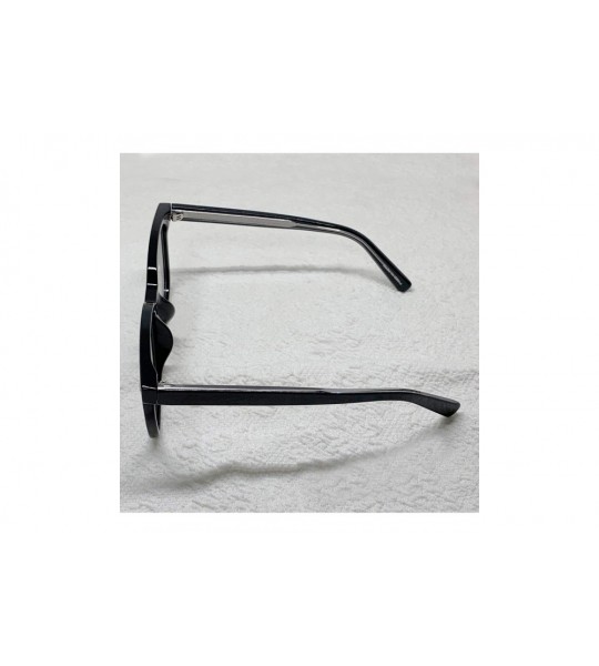 Oversized Retro Nerd Geek Oversized Eye Glasses Horn Rim Framed Clear Lens Spectacles - Black 89016 - CI19CUUMY9W $27.75