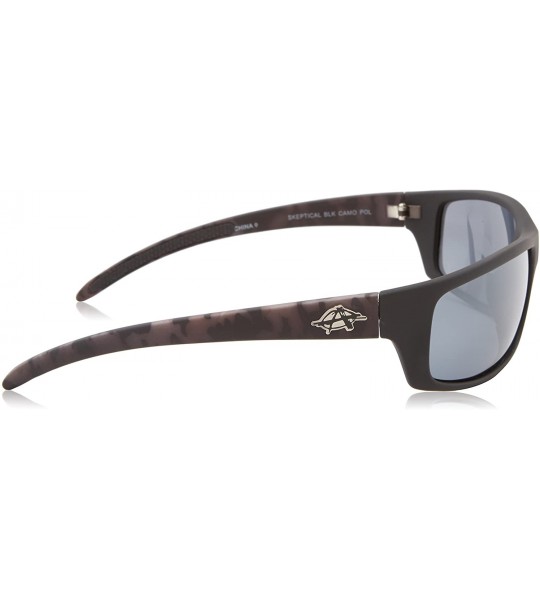 Sport Men's Skeptical Polarized Wrap Sunglasses - Black Camo - CO11JE6G8I1 $46.97