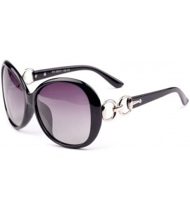 Aviator Women's Polarized Sunglasses Cat Eye Aviator Wayfarer Vintage Sunglasses - Black1 - C9185RQNAAA $22.70