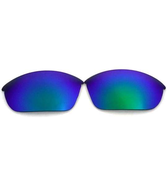 Oversized Replacement Lenses Half Jacket Green Color Polarized - S - C8186DCEQ2G $20.19