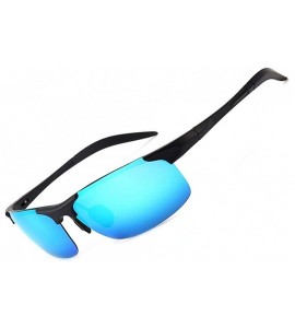 Goggle TAC Polarized Night Driving glasses Sunglasses Polarized Lens Riding Glasses - Black Frame_blue Lens - CW18UEK008I $31.30