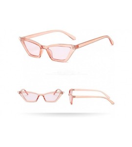 Square Unisex Fashion Eyewear Unique Sunglasses Cat Eye Vintage Glasses - Multicolor a - CL1970HAGR5 $19.94