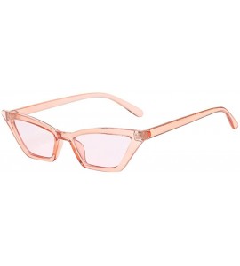 Square Unisex Fashion Eyewear Unique Sunglasses Cat Eye Vintage Glasses - Multicolor a - CL1970HAGR5 $19.94