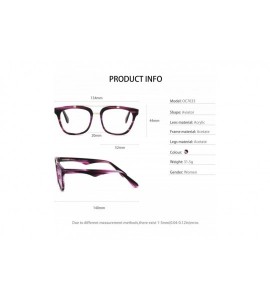 Oversized Womens Aviator Fashion Non-prescription Eyeglasses Frame - 17033-purple - CD18DAWZWUI $34.96