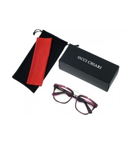 Oversized Womens Aviator Fashion Non-prescription Eyeglasses Frame - 17033-purple - CD18DAWZWUI $34.96