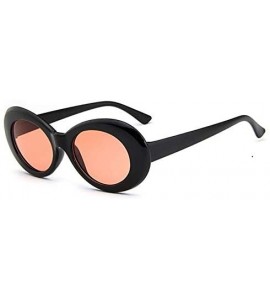 Oval Glasses Oval Sunglasses Ladies Trendy Vintage Retro Sunglasses Women's White Black Eyewear UV-Khaki - Khaki - CQ19922CXO...