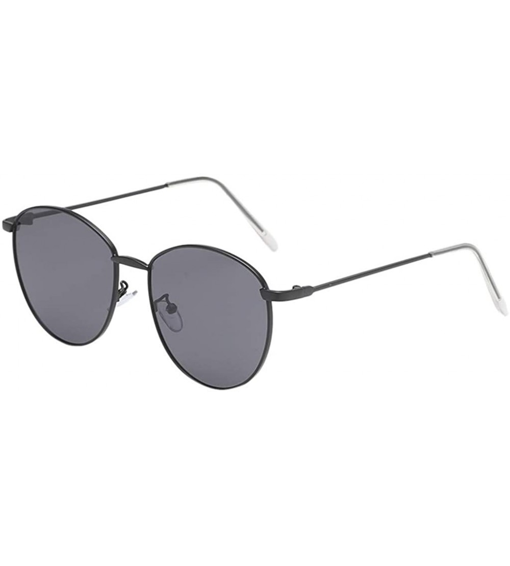 Rimless Frame Semi Rimless Sunglasses Women Men Retro Sun Glasses (Style E) - CZ196ICHHX6 $17.21