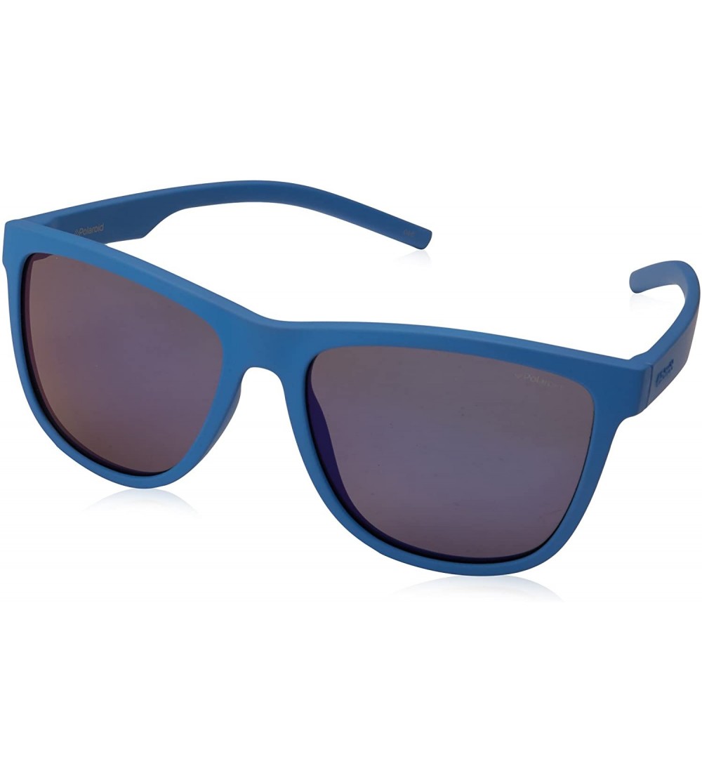 Wayfarer Pld6014/S Square Sunglasses - Blue - CB12EZAS20B $61.90