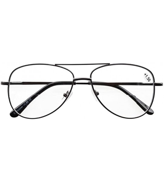 Aviator Spring Hinges Polycarbonate Lens Pilot BiFocal Reading Glasses +1.5 - CJ1212IJRZ9 $23.08