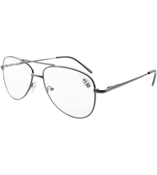 Aviator Spring Hinges Polycarbonate Lens Pilot BiFocal Reading Glasses +1.5 - CJ1212IJRZ9 $23.08