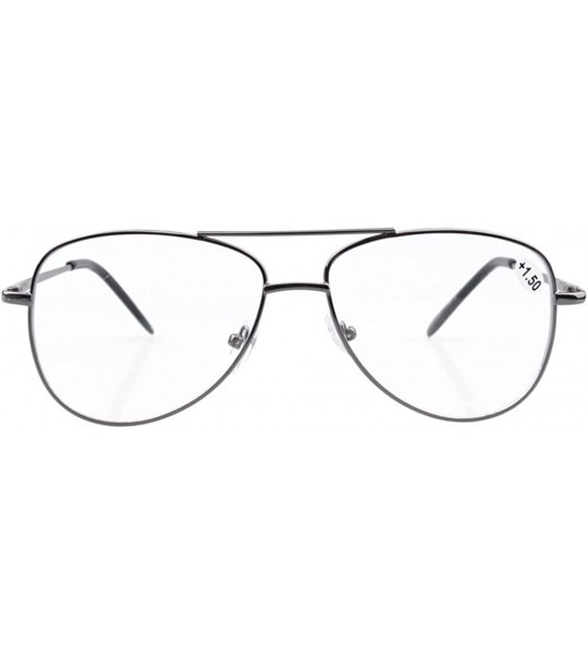 Aviator Spring Hinges Polycarbonate Lens Pilot BiFocal Reading Glasses +1.5 - CJ1212IJRZ9 $23.08