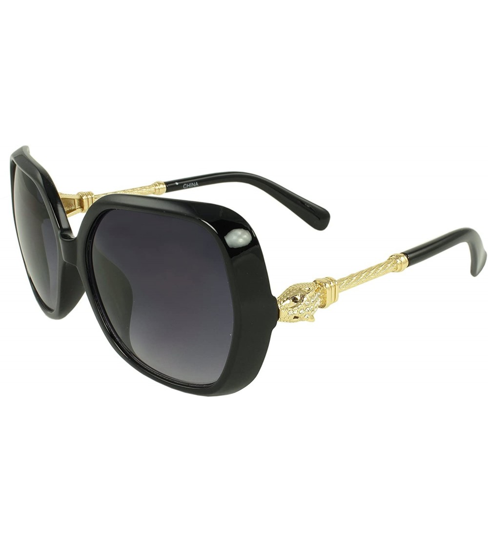 Shield Cobra Shield Fashion Sunglasses - Black - CW11G42UK8H $18.41