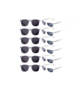 Square 12 Pack Vintage 80's Retro Unisex Neon Sunglasses Party Favors for Kids and Adults - White - C8198DON7RA $31.14