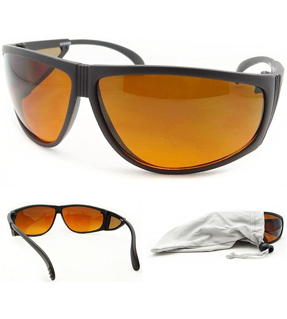 Sport Blue Blocking Wrap Around Sunglasses with Side Shield. - CV11FW0CA8T $22.64