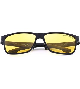 Rectangular 2016 Retro Aluminum Frame Driving Polarized Sunglasses For Men Women S8571 - Yellow - CP12GEN1ERL $38.99