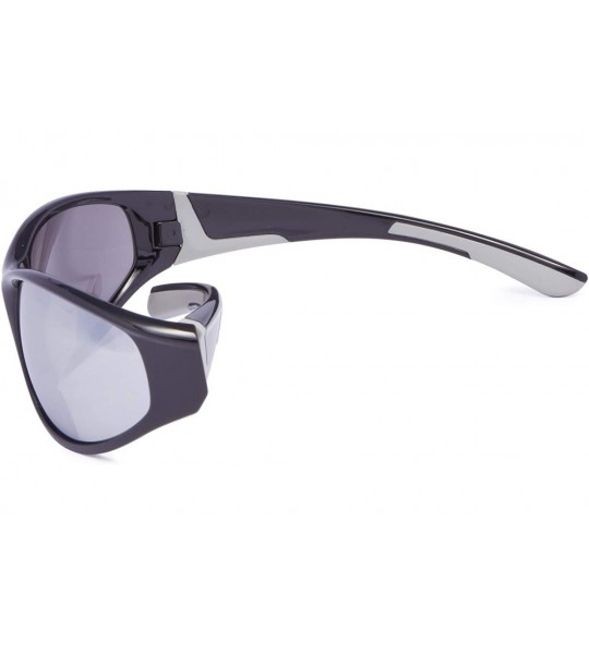 Sport Sports Bifocal Sunglasses UV 400 Protection Reading Sunglasses - Silver-mirror - CC18NEKZK2D $18.83