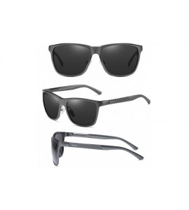 Oversized Men's Sports Polarized Al-Mg Metal Frame Sunglasses UV Protection Sunglasses for Men 8200 - Gunmetal - CL189HOE2EE ...