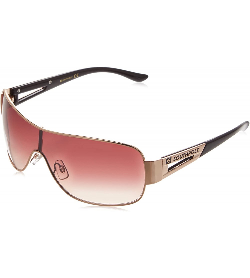 Shield Men's 5017SP Metal Vented Shield Sunglasses- 55 mm - Gold & Black - C918EGUREL9 $49.12